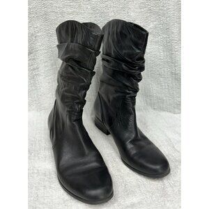 Arturo Chang Women's Black Leather Boots Size 7.5 M #46774